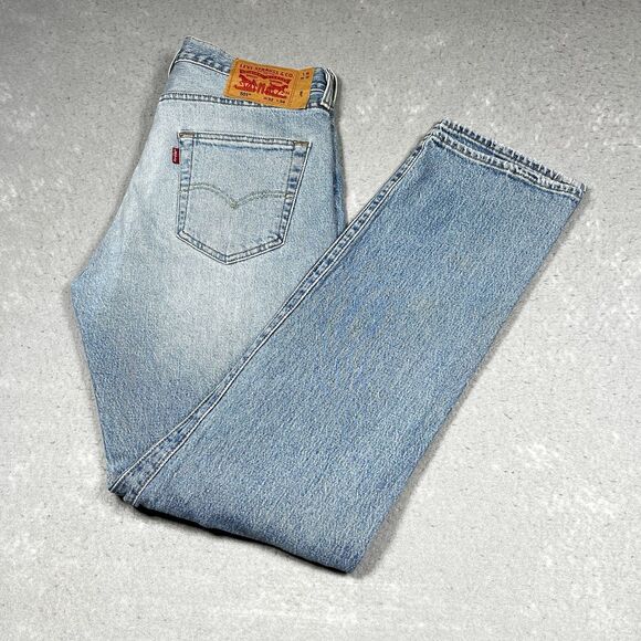 Levi’s 501 Jeans Mens Size 32 Blue Original Fit Straight Leg Classic Pockets - Picture 1 of 15